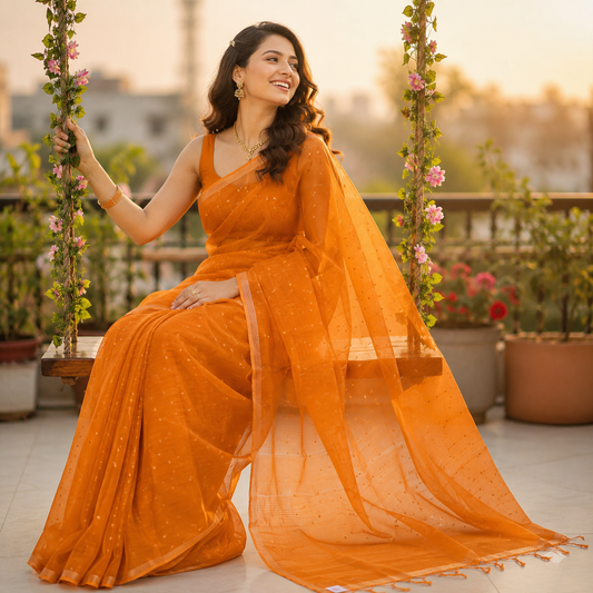 Premium- Orange Muslin