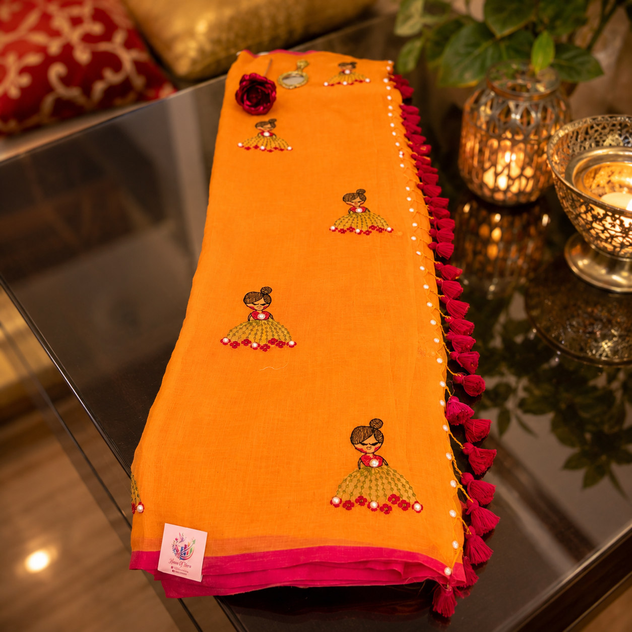 Vayu- Pearl Doll  Orange Mul
