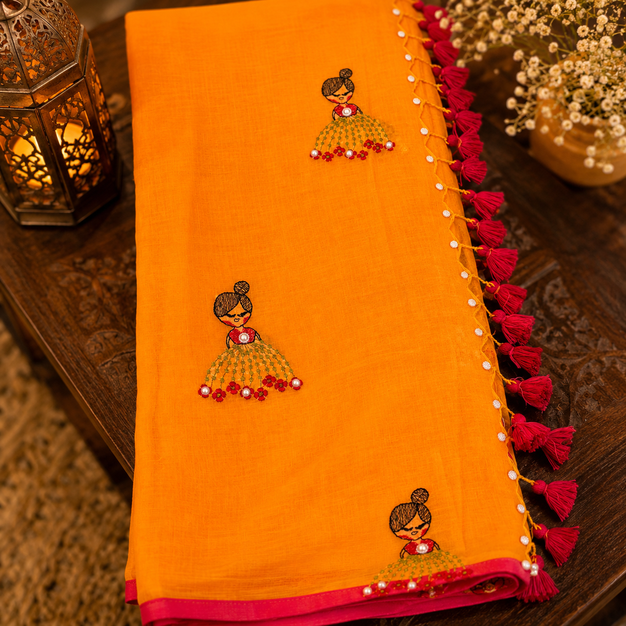 Vayu- Pearl Doll  Orange Mul