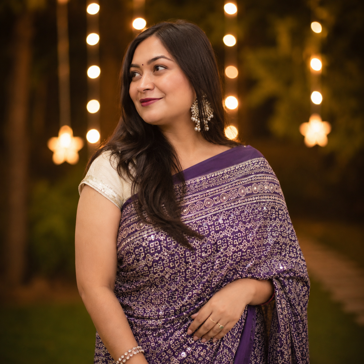 Nazakat - Blue & White Ajrak Sheesh