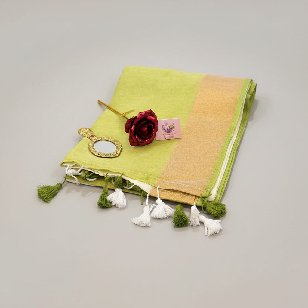 Vayu- Mulmul Pastel Greenhalf & Half