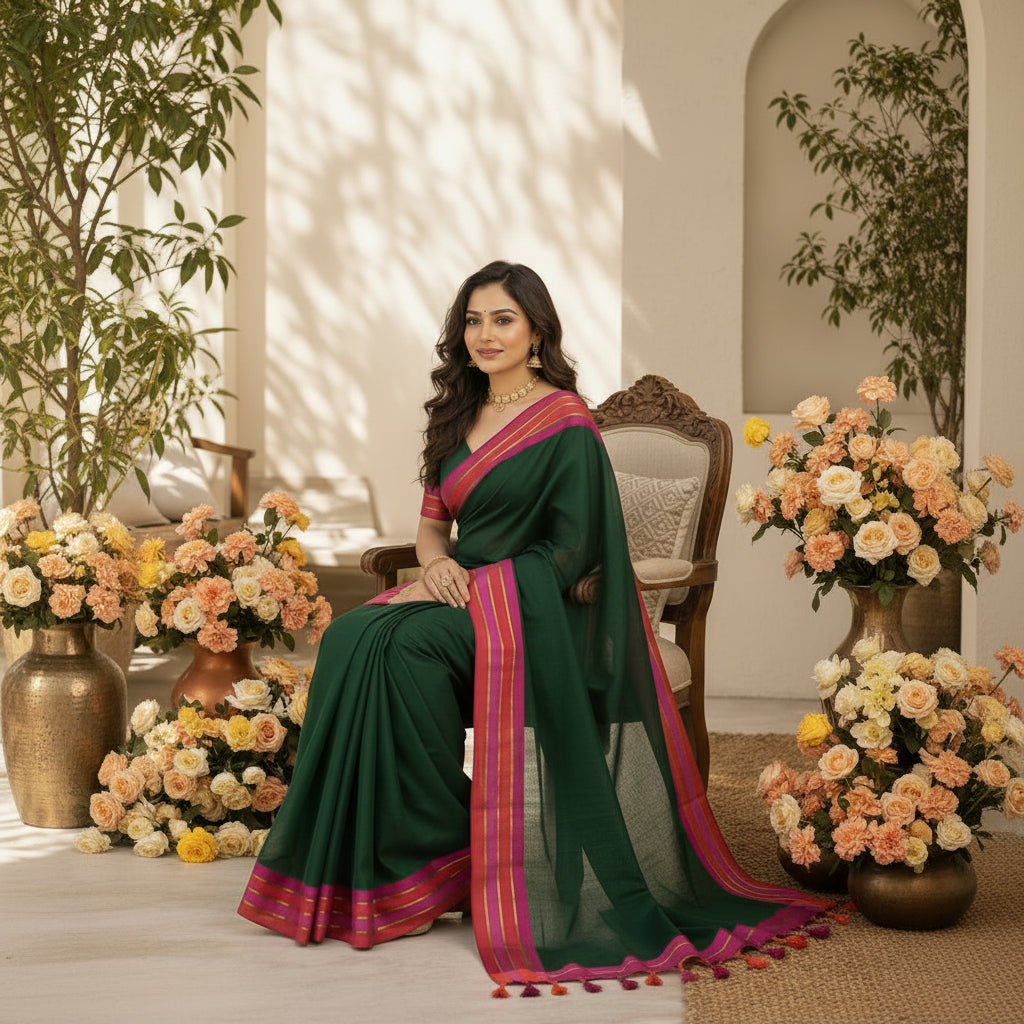 Vayu - Bottle Green Mul Grace