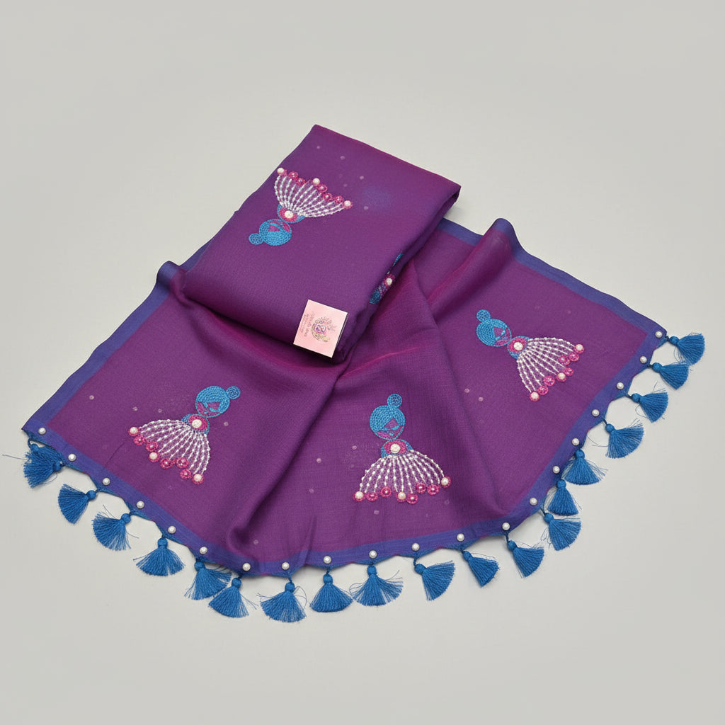 Vayu- Pearl Doll  Purple Mul